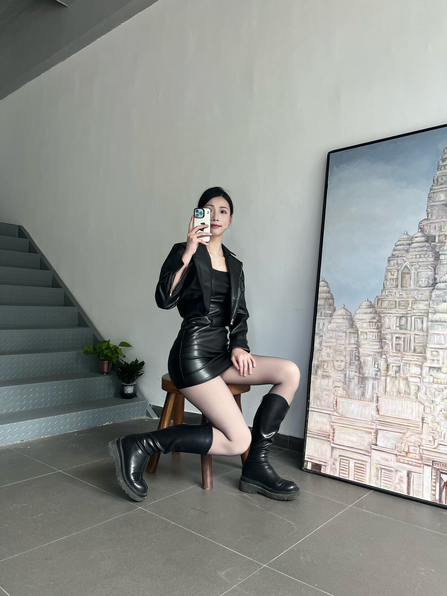 小野和子冬季黑丝光腿神器 加绒双层设计保暖不臃肿 替换装方便实用