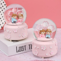 Birthday Back Gift for Teenage Girls Heart Bursting Shed LITTLE FAIRY WATER CRYSTAL BALL EIGHT MUSIC BOX SEND GRADUATION CHILDREN 520 GIFTS