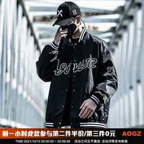 Xiaobin National Tide baseball uniform mens Tide brand embroidery retro autumn coat Tide brand couple aviator jacket