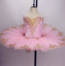 Childrens Little Swan ballet dance performance costume professional Swan Lake ballet TUTU dress blue bird puffy dress