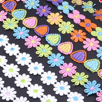 Color Lace Lace Accessories Clothing Cap Decoration Handmade Diy Pure Cotton Multicolored Flower Petals Water Soluble Lace Material