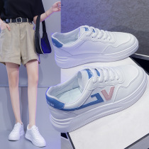 South Korea Ins Breathable Little White Shoes Woman 2022 Summer New genuine leather face Han version Student Thick Bottom Casual Board Shoes Woman