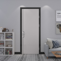 Light Extravagant Bedroom Door Suit Door Insert Metal Strip Modern Solid Wood Composite Wood Door Indoor Door Baking Varnish Nordic Wooden Door