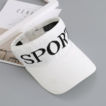 Baseball cap flying hollow cycling beach sports outdoor fashion empty top sun hat female sunscreen recommended White