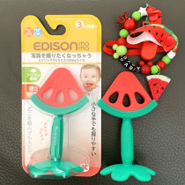 Japan kjc baby watermelon teether tooth fixing device Bite bite glue molar toy teether baby boiled apple strawberry