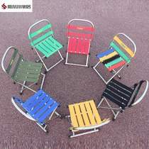 Portable Large Parking Small Folding Matza Backrest Fishing Chair Train Stool Home Outdoor Camping Matzal Durable Small Bench