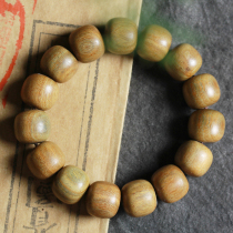 Green Sandalwood Barrel Beads Hand Strings Foal Pearl Old Materials Sandalwood Bracelet Men And Women Folk Trinkets With Fashion Ornaments Gifts