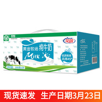 Xinjiang special production Shihe Garden pure milk gold ranch 200mlx20 normal temperature full - fat package box