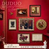 Rose Garden American retro nostalgic decorative painting combination living room bedroom dining room background European murals hanging paintings