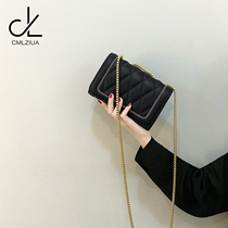 CMLZIUA Bag 2021 New Simple Black Shoulder Bag Women Fashion Elegant Rhinestone Chain Bag Crossbody