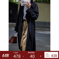 Beautiful emperors anti-wrinkle good fight style double-row buttoned with long wind coat jacket spring womens new loose temperament