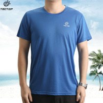 tan tuo summer breathable fast drying men short-sleeved T-SHIRT loose L mountaineering gym kuai gan yi
