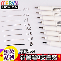 Japan Uchida Meihui 4600 Needle Pen Hand-drawn Animation Gundam Model Pen Drawing Hook Pen Sketch Pen