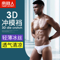 Antarctic men men White breifs Youth Summer Ice Silk breathable Mens personality underwear men sexy triangle bottoms