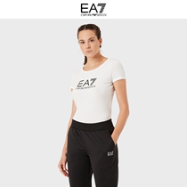 Emporio ARMANI Amani EA7 classic coloured logo round collar fix short sleeve T-shirt