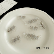 Super Fairy transparent butterfly knot hair clip sweet and beautiful temperament Liu Haiclip Cracked Hair Clip Japan Girl hairpin hairpin hairpin hairpin hairpin
