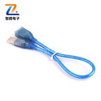 USB revolution bus USB extension line blue crystal USB line 30cm