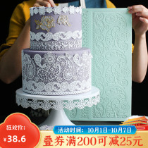Lace silicone mold turn sugar cake beeswax raw material lace edge decoration candle decoration mold lace cake