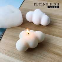 Flying fish hand made INS Korean 3D big cloud scented candle car plaster mouthpiece silicone mold