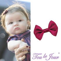Toulejour Kids Accessories Mini Bow Handmade High Quality hairclip Edge Clip Hair Card