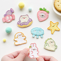 (Mengwuyuan 2) cartoon embroidery cloth patch clothes mobile phone case bag shoes pants patch decoration self-adhesive