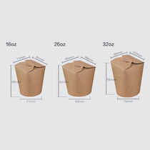 Manufacturer kraft aperitiv box single PE gonorrhea paper square mouth round bottom Noodle Barrel Popcorn Packaging Box Thickening