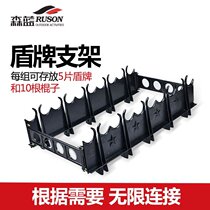 Sen Blue Shield Kickstand Riot Shield Bracket Shield Rack Rubber Stick Bracket PC Shield Bracket