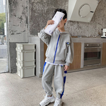 Boys suit spring and autumn two-piece set 2021 New Korean version of childrens foreign style fashionable tide handsome tide childrens clothing