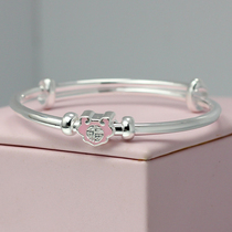 4 to 13 year old boy with princess baby 999 foot silver child silver bracelet child girl silver bracelet pure silver