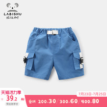Rabi tree boy shorts 2021 summer new childrens baby sports pants Korean version of the tide of childrens clothing thin section