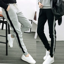Large size plus velvet thick sports pants womens 2022 winter new fat mm trousers loose and thin casual harem sweatpants