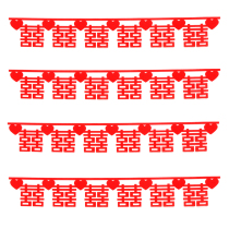 Wedding living room layout decoration flower wedding wedding wedding small Xilian flower hanging curtain creative wedding room decoration supplies