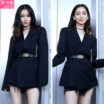 Yang Ying baby same suit jacket women tide ins autumn long Joker Korean loose suit suit suit