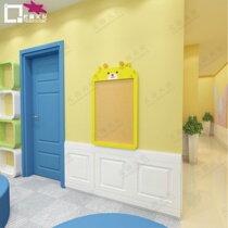 Kindergarten wall stickers Parents  garden home contact bar classroom decoration environment layout Sika deer new product display board