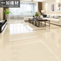Vitrified brick tile 800X800 white yellow glossy polycrystalline living room bedroom polished brick floor tiles Wear-resistant floor tiles