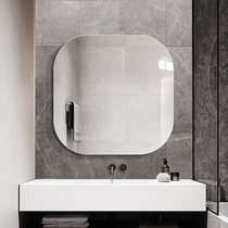 toilet toilet toilet mirror wall-mounted bathroom mirror washroom cosmetic mirror free of punch hanging wall no frame bathroom mirror