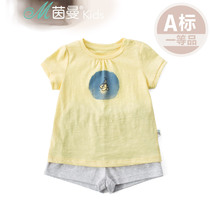 Yin Man Tong Clothing Clear Cabin Special Price 2022 Summer New Women Children Casual Pants Children Pure Cotton Shorts