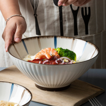 Noodle Bowl Home Large Bowl Big Bowl Big Soup Bowl Eat Noodle Bowl Ceramic Tableware Noodle Bowl Creative Japanese