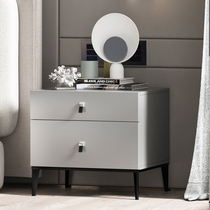 Nordic style bedside table home bedroom mini multi-function double lacquer bedside cabinet simple storage locker