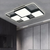 Three majestic extremely light and bestled living room led ceiling lamp round modern minimalist atmospheric geometric bedroom lighting square