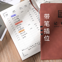 Bookkeeping Manual account details Family financial notebook Cash diary Daily business water income and expenditure Shop household hotel expenditure Financial business account Daily living expenses