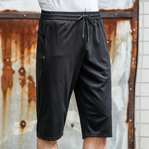 Summer thin loose shorts mens Capri pants casual pants plus fat plus size middle-aged pants mens sweatpants