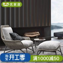 Balcony Casual Rattan Chair Tea Table Three Sets Combinations Outdoor Patio Single Rattan Sofa Nets Red Sloth Creative Furniture