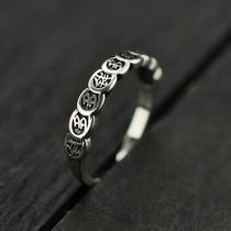 Retro silver money more ring female niche design food finger ring transfer fortune New Fortune finger ring jewelry