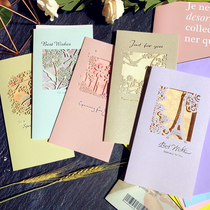 Hollow pearlescent paper Teachers Day universal blessing Birthday card Personalized creative custom Holiday Thanksgiving card