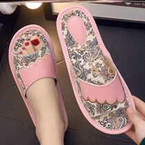 Couple tide explosion slippers net red same ins2021 new female four seasons indoor luxury slippers household soft