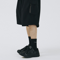 SAMESAME silver zipper Western pants 100 lap days Loose Straight Drum Shorts Male National Tide Tooling 50% Pants Summer