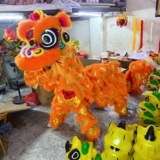 Lion Dance Props Полный набор удваиваний для взрослых полные наборы драконов танце