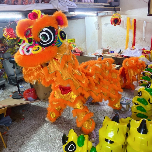 Lion Dance Props Полный набор удваиваний для взрослых полные наборы драконов танце