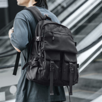 2021 Tide brand mens backpack fashion fashion casual travel bag computer bag multi-compartment student schoolbag